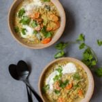 coconut curry red lentil soup