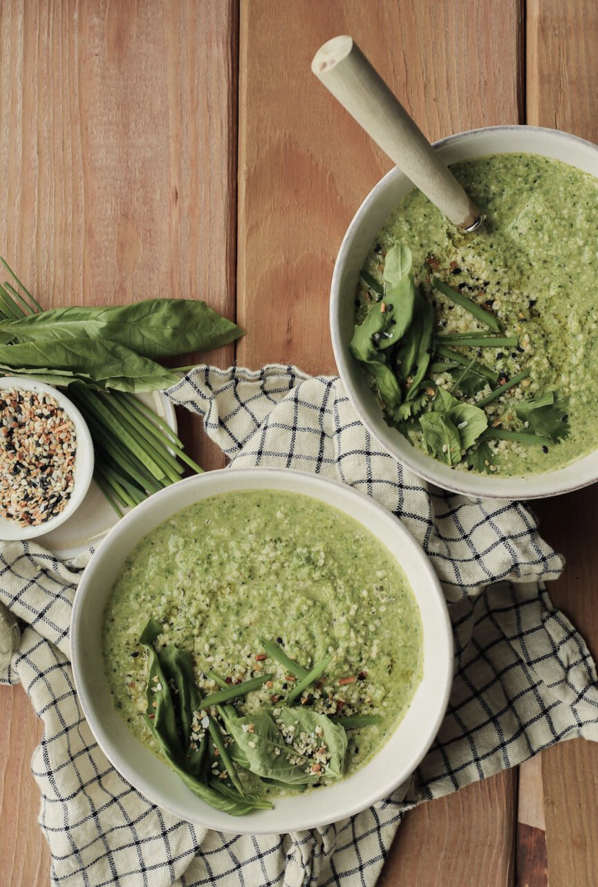 Sopa de vegetais Big Green para aumentar o sistema imunológico