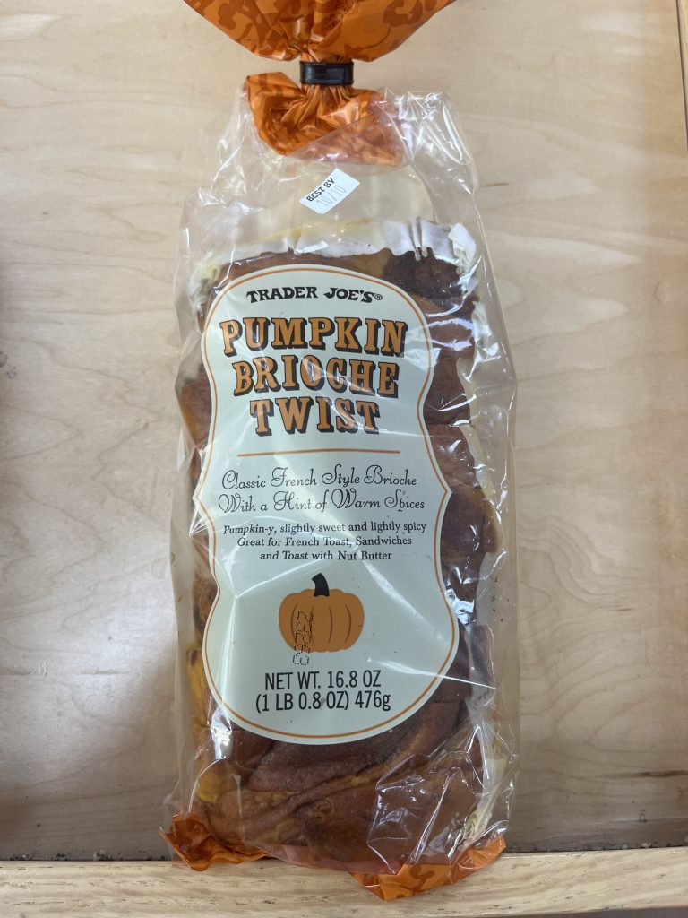 pumpkin brioche_best trader joes fall snacks