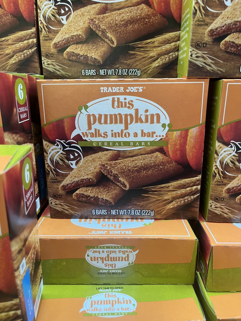 This Pumpkin Walks Into A Bar… Cereal Bars_best trader joes fall snacks