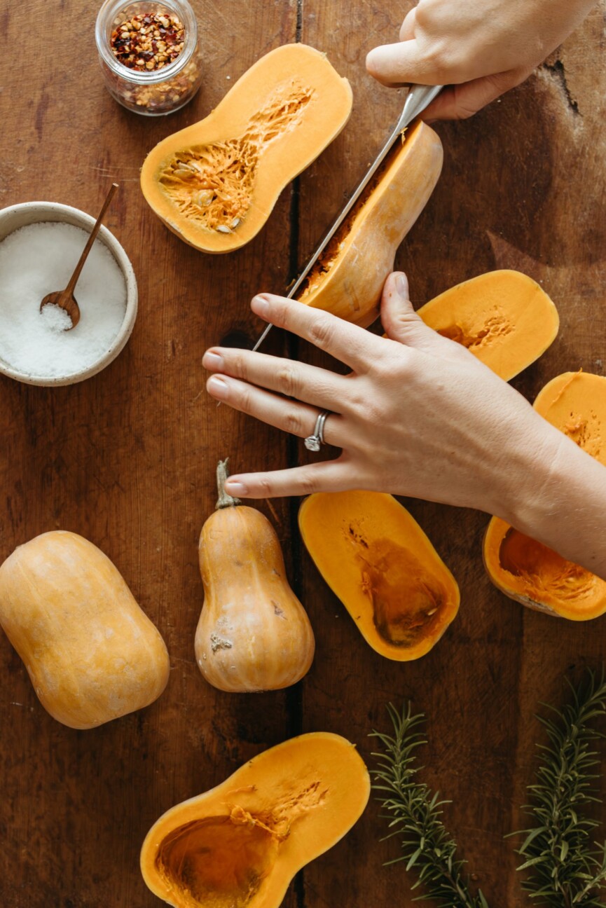 roasted honeynut squash recipe - fall ingredients