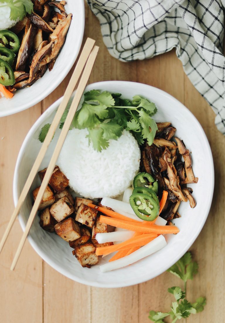 Spicy Tofu Banh Mí Bowl