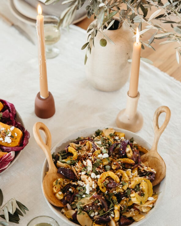 Squash apple salad