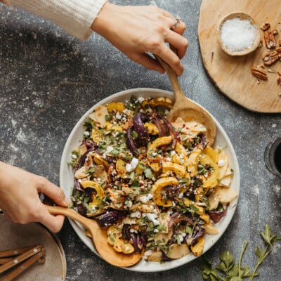 Squash farro salad