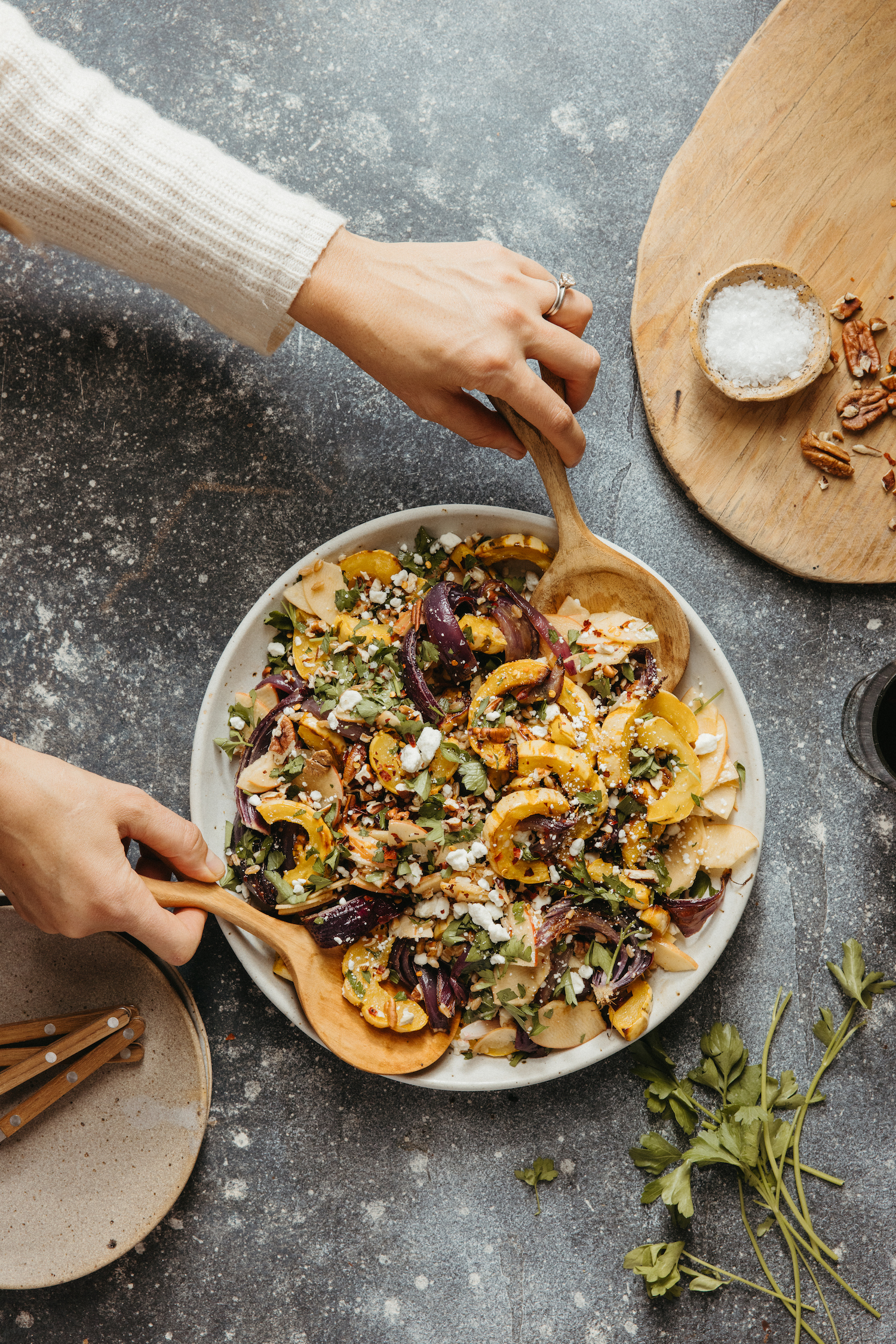 sachin and babi light blue dress Winter Vegetable Salad