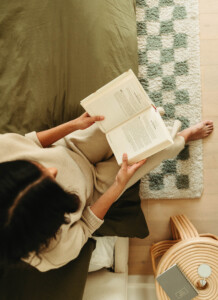 Woman reading best fall books