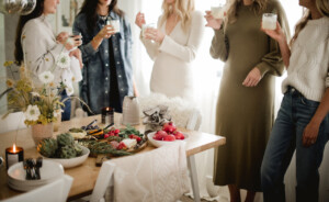 Women at party.