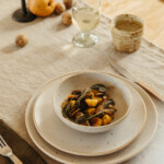 pumpkin gnocchi with sage brown butter, fall dinner party recipes