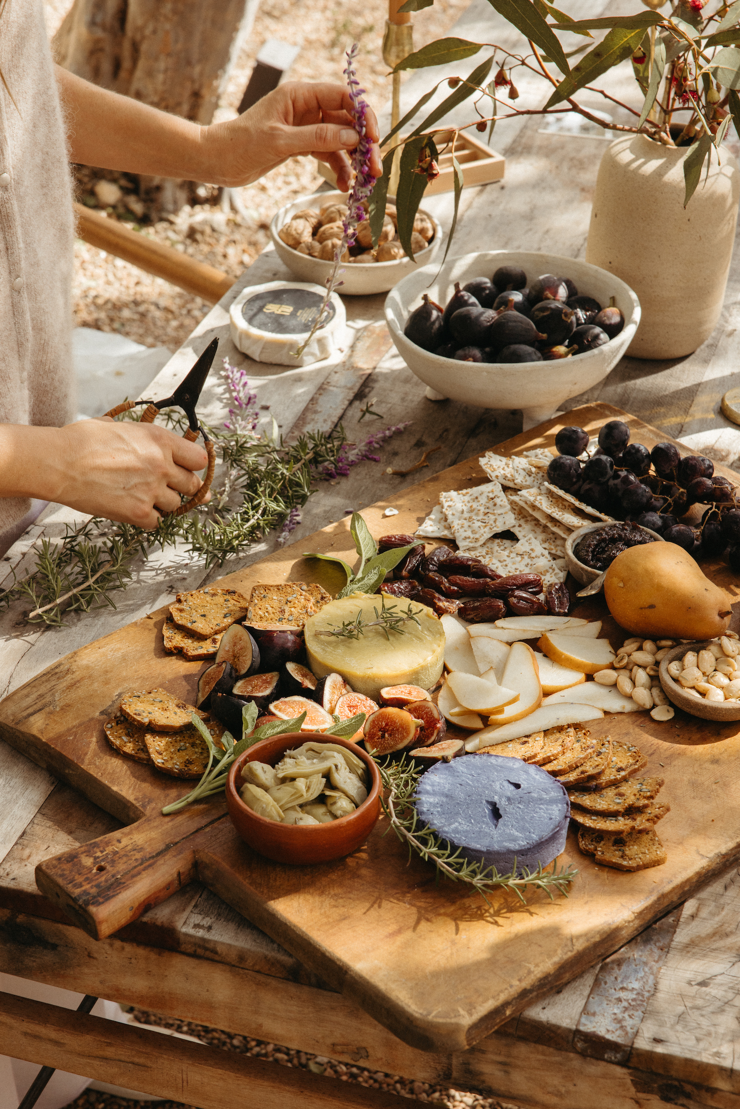 fall harvest vegan cheeseboard