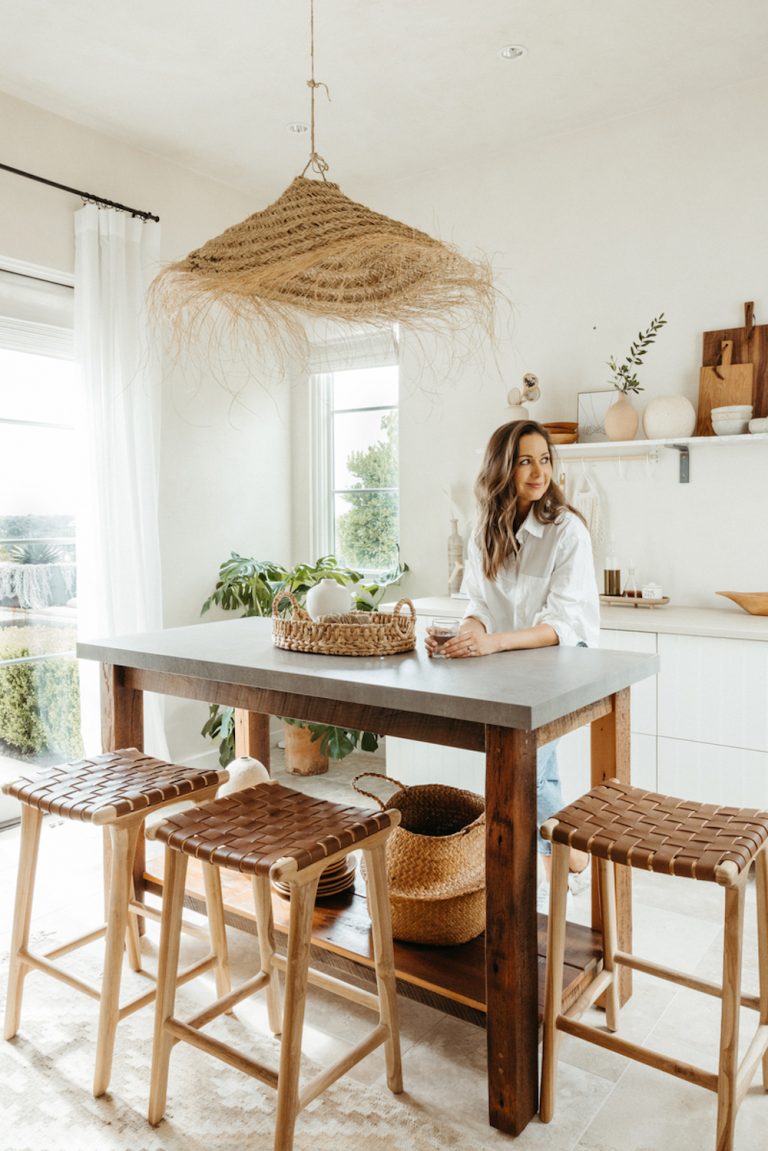 Camille Styles studio kitchen.