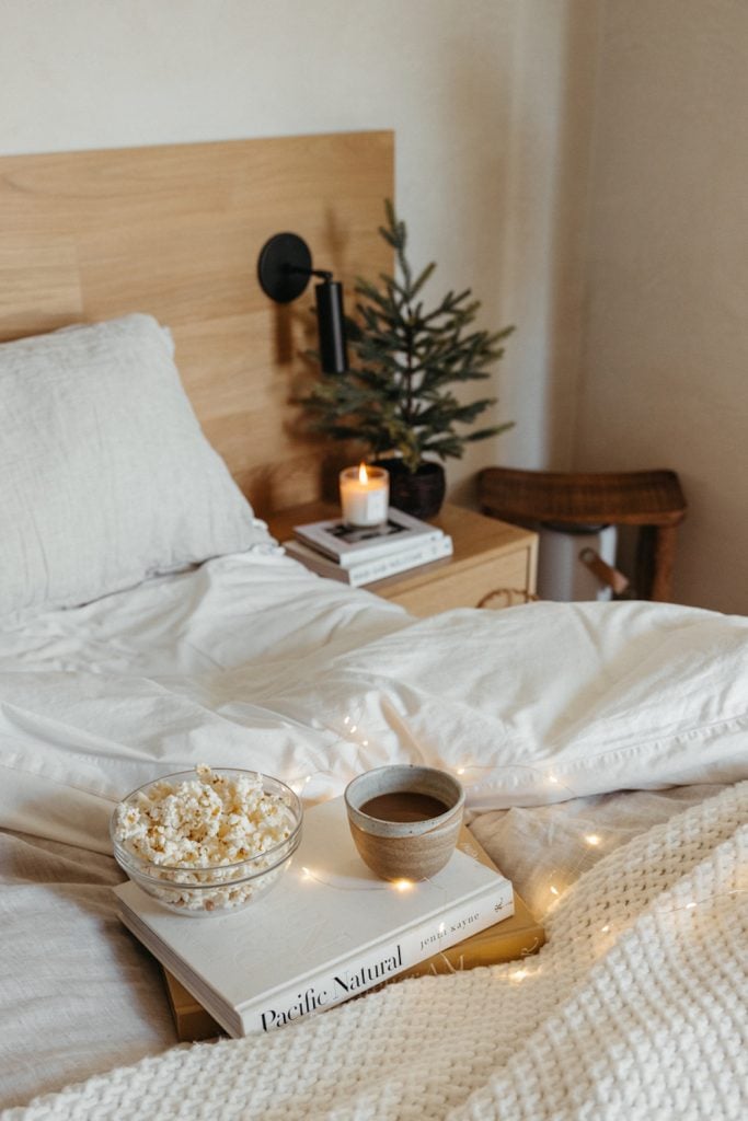 cozy holiday bedroom