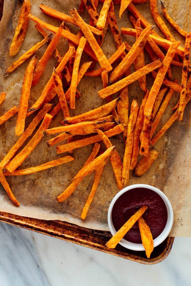 Batatas fritas horneadas crujientes 