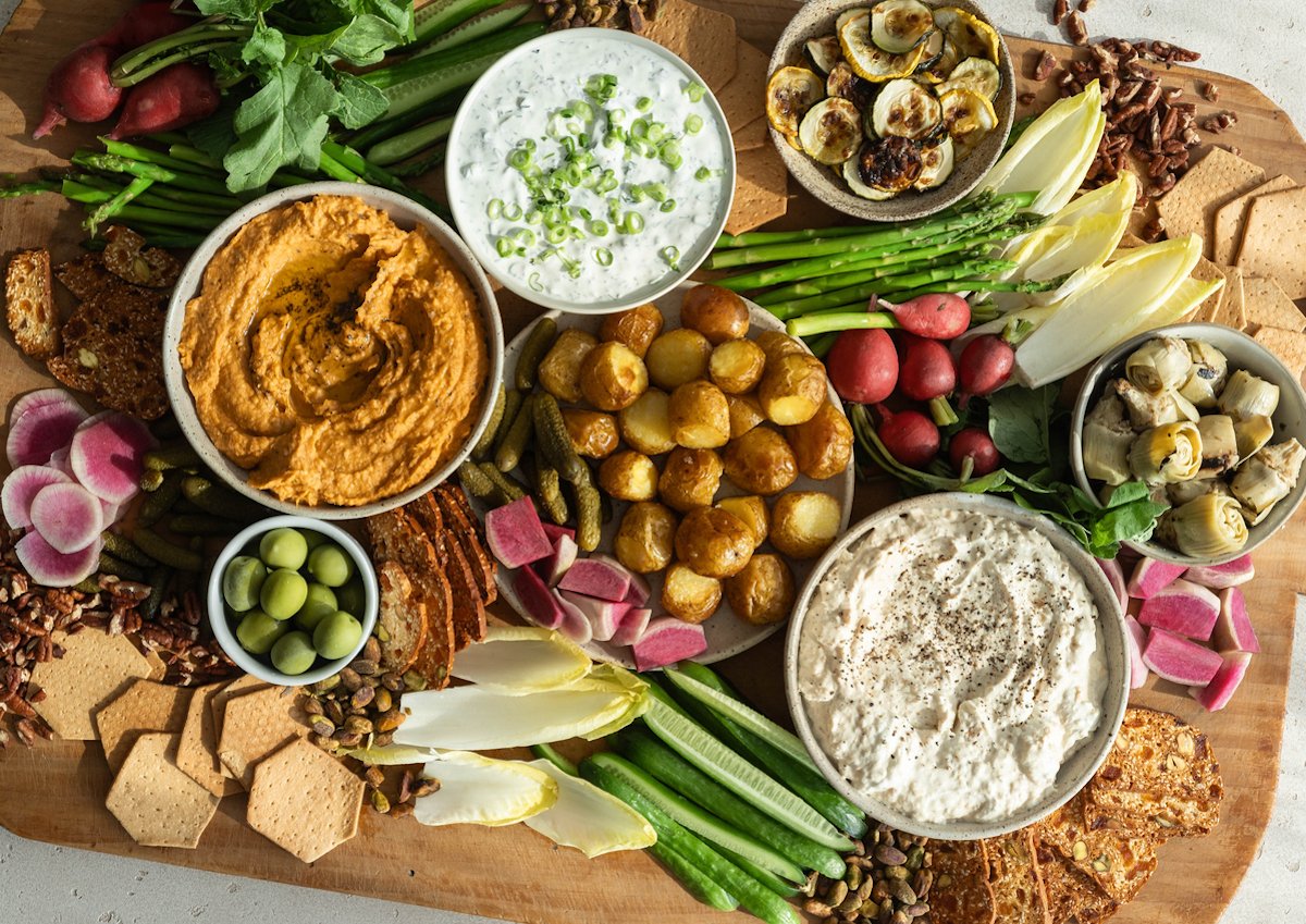 This Dips & Crudité Grazing Board Is the Perfect Holiday Appetizer