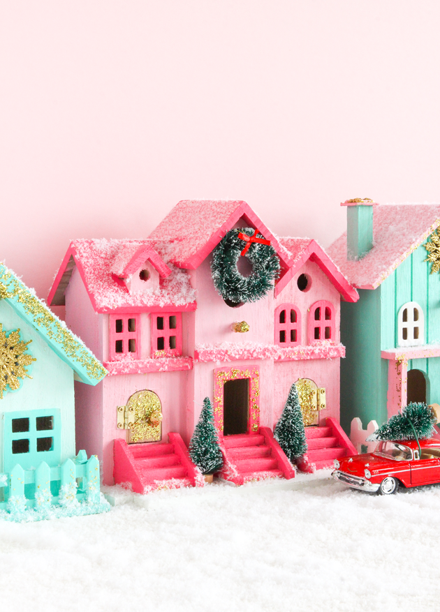 DIY Christmas Village - diy christmas decorations