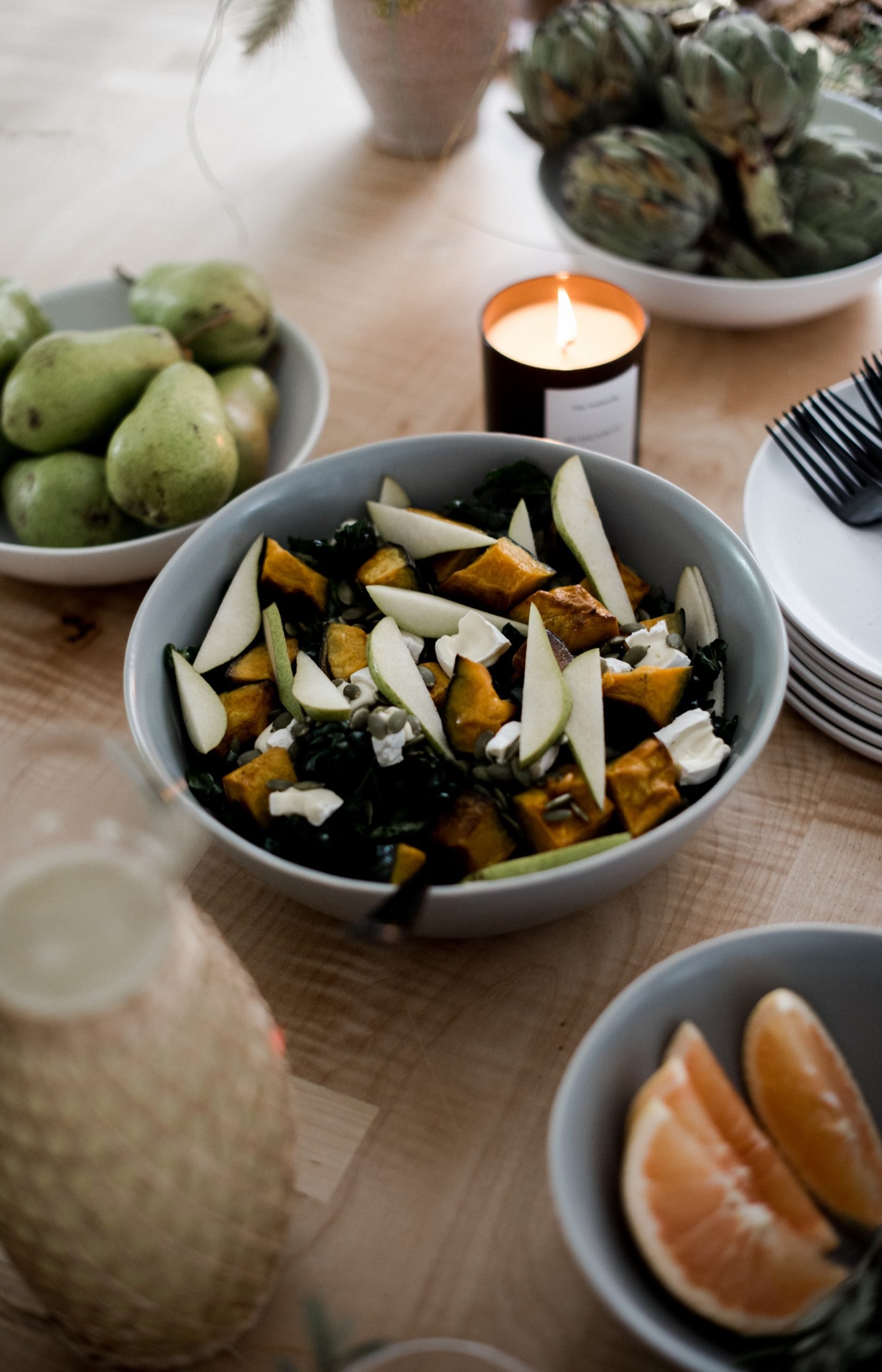 Harvest kale salad