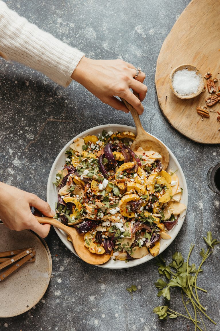 Farro squash salad