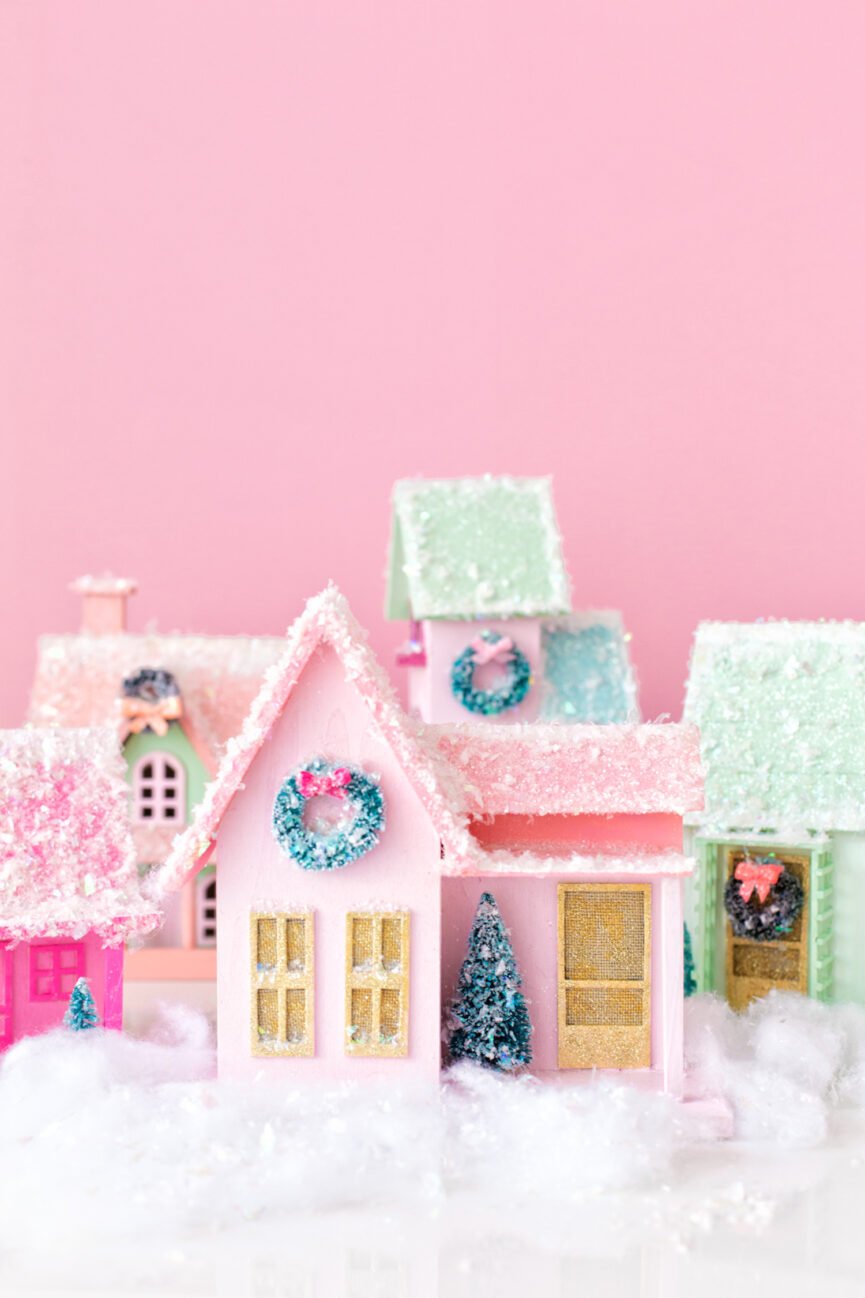 DIY Colorful Christmas Village from Studio DIY