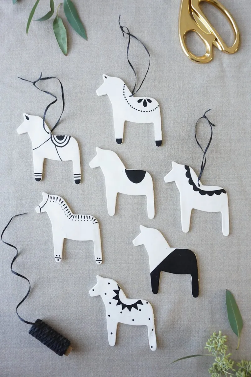 Dala Horse Ornaments & Gift Toppers From Frances et Moi