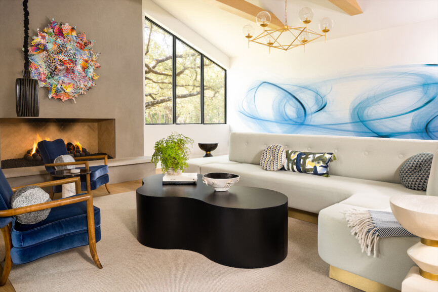 Curved living room furniture - 2024 design trends predictions