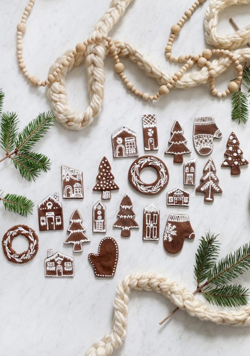 Gingerbread Salt Dough Ornaments from The Merrythought