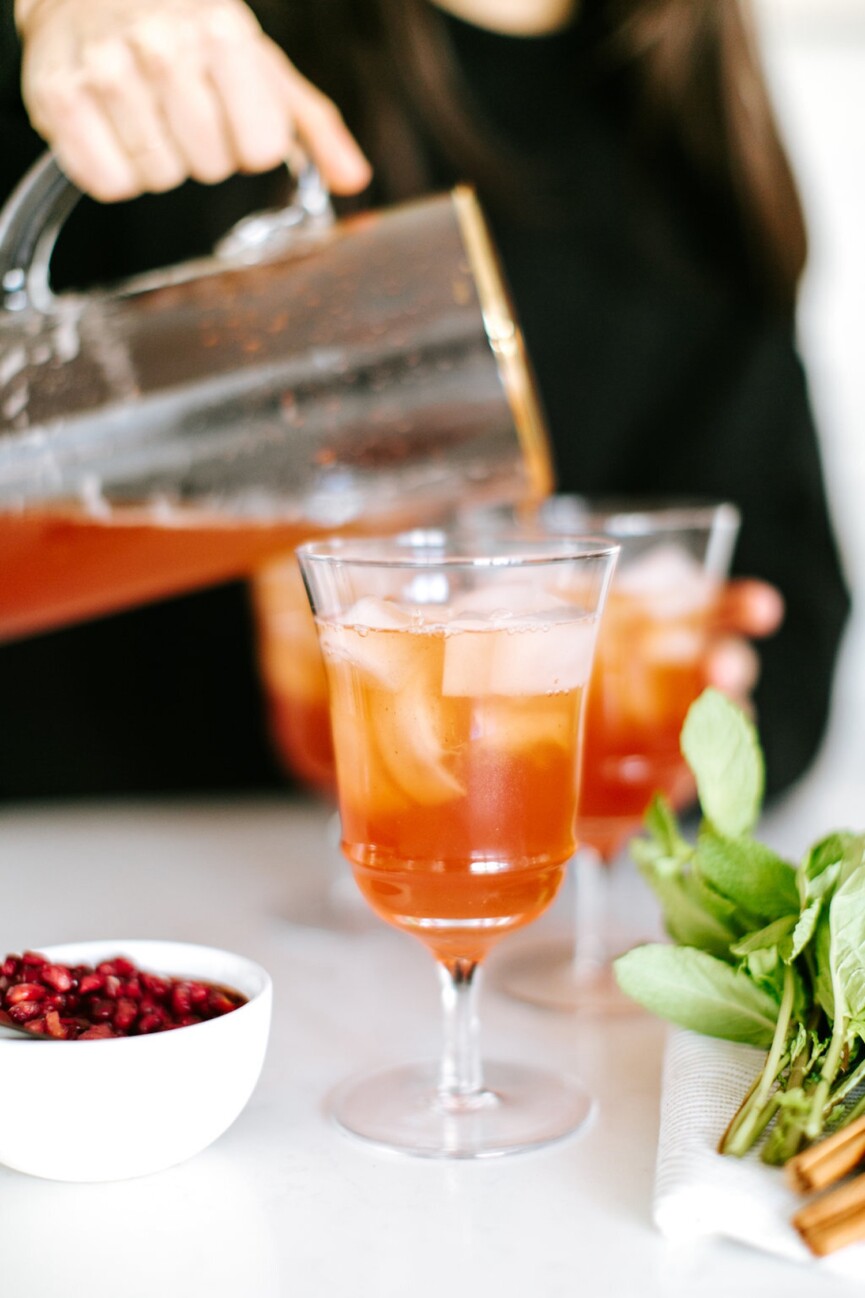 pomegrante spice cocktail