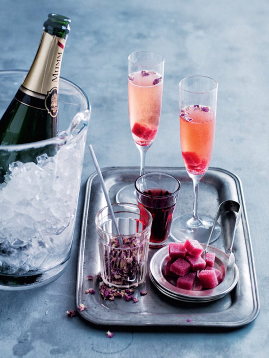 Rose and Black Currant Champagne
