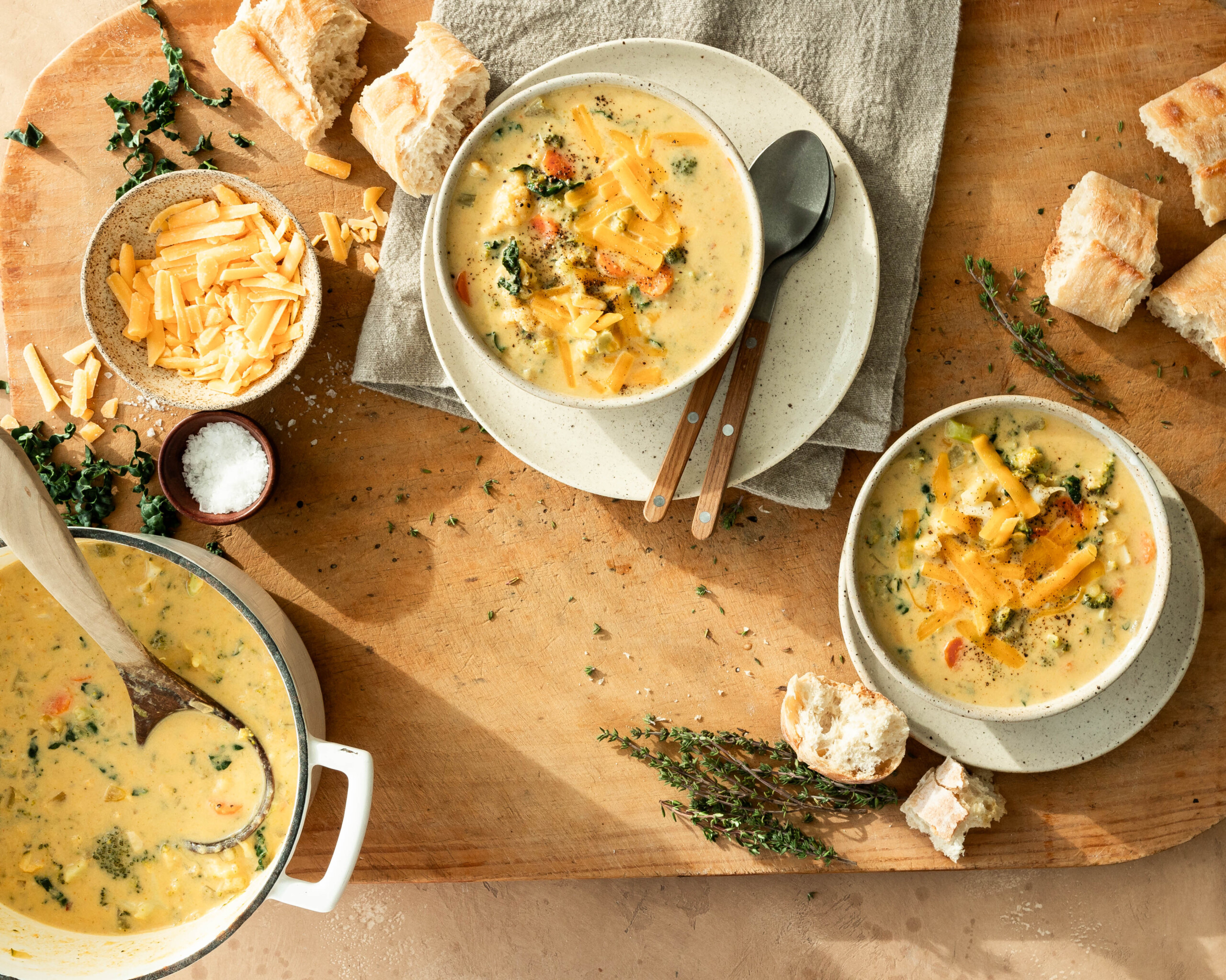 Healthy Broccoli Cheddar Soup is the Coziest One-Pot Dinner