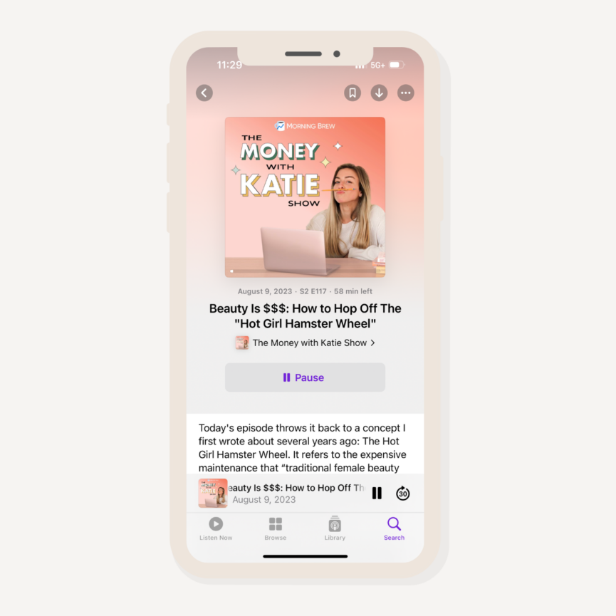 money with katie podcasts for women