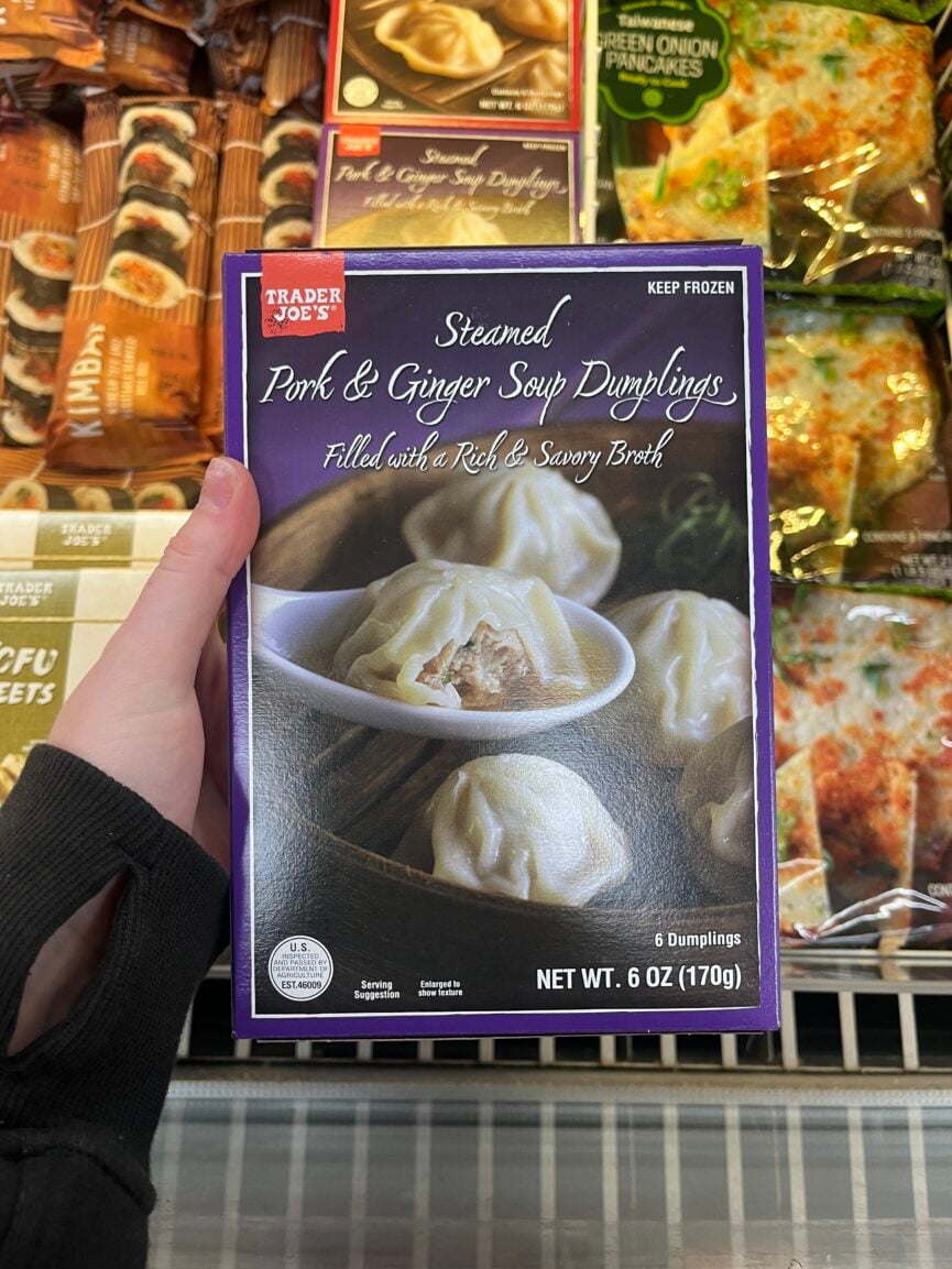 steamed pork and ginger soup dumplings_best trader joe's frozen foods