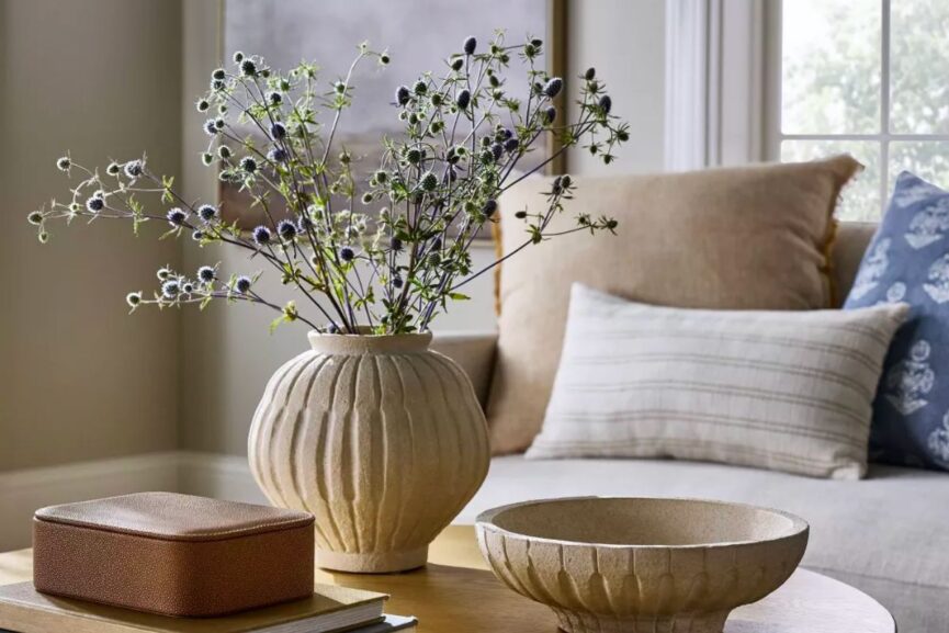 living room floral arrangement