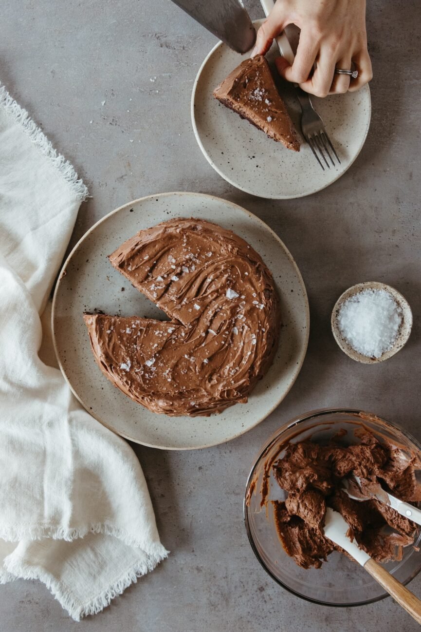 salted chocolate cake