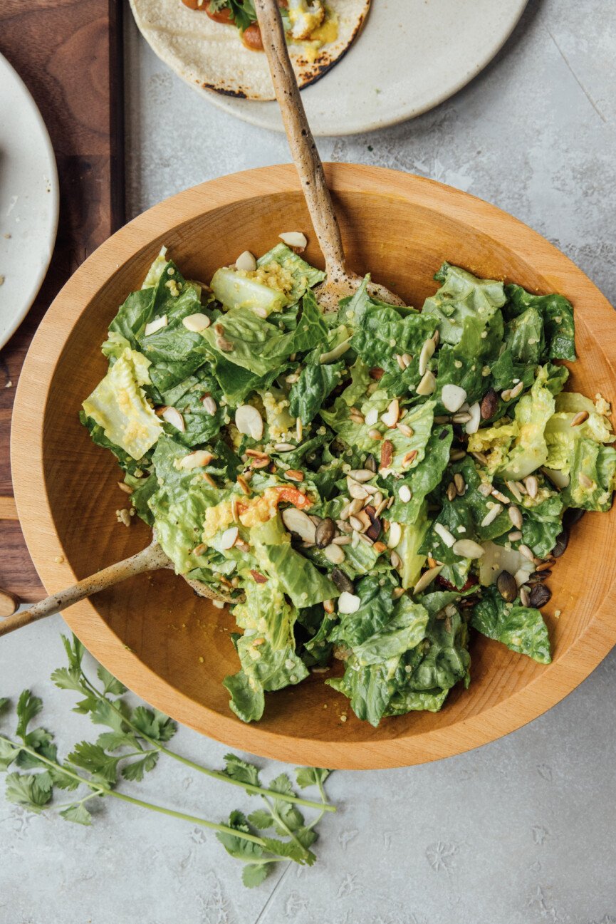 salada de preparação de refeição