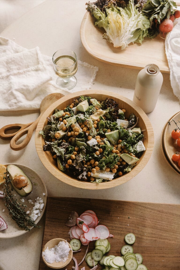 Mediterranean kale salad