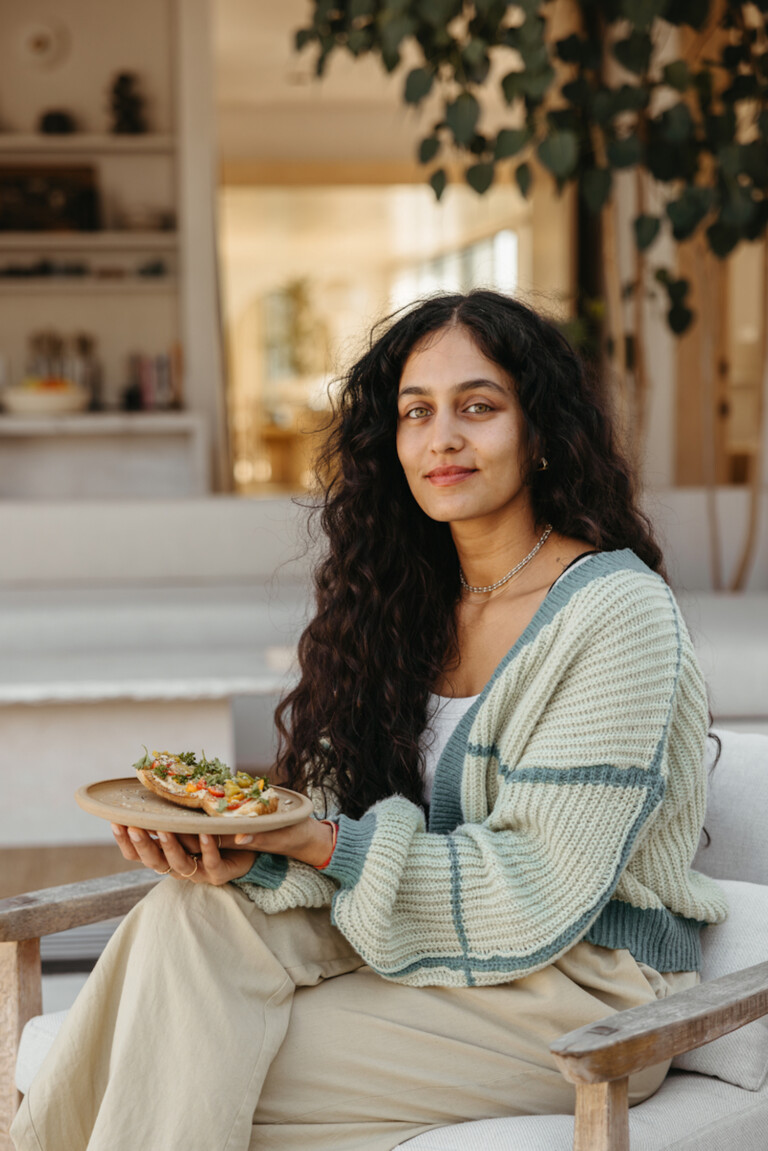 Radhi Devlukia Shetty's Hummus Bruschetta