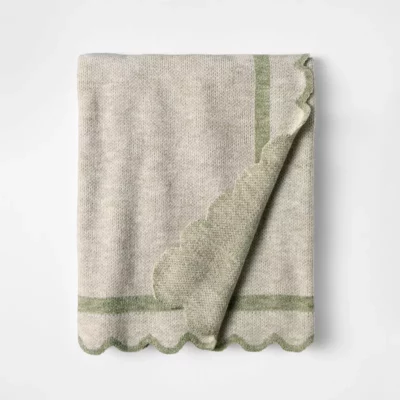 Scalloped throw, Target