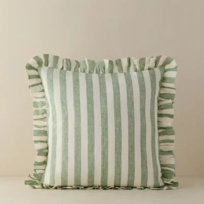 Amaroso Linen Ruffle Pillow, Lulu and Georgia