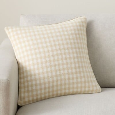 Blaine Check Pillow, Pottery Barn