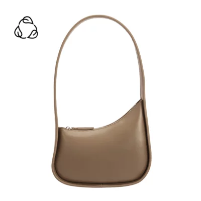 Willow Taupe Recycled Shoulder Bag