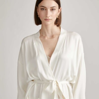 washable silk robe