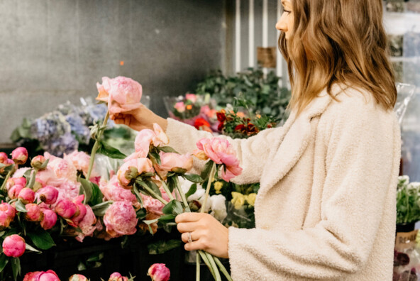 Camille Styles flower market.