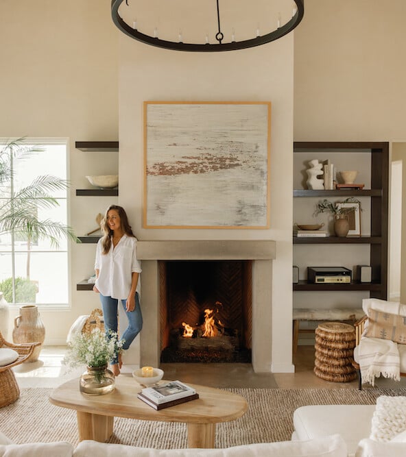camille styles home tour - living room