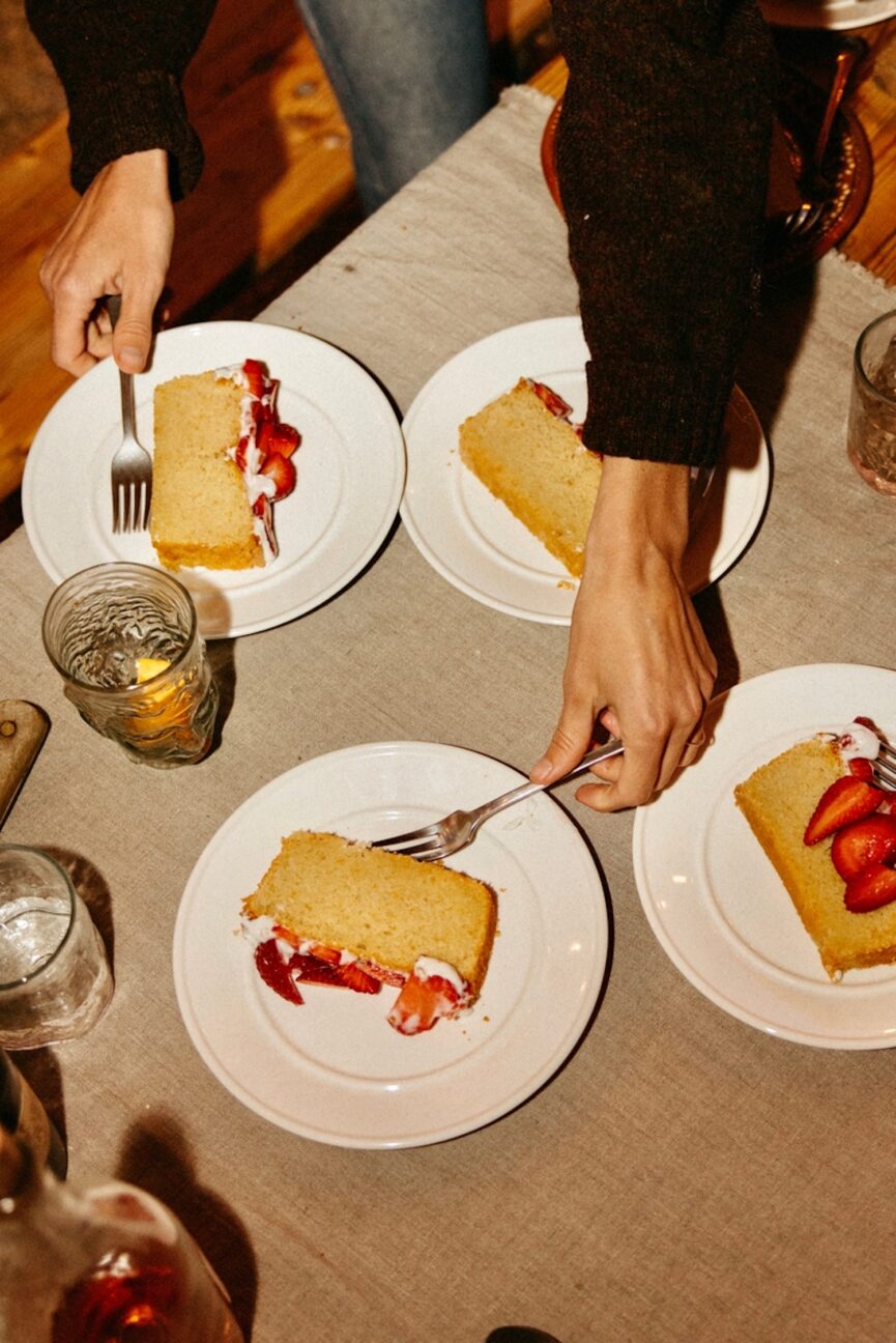 Gluten-Free Citrus Cake with Strawberries and Cardamom Coconut Cream