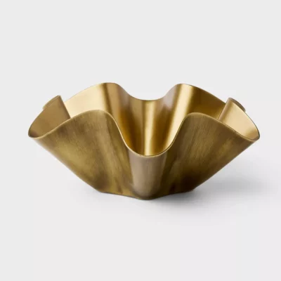 metal wavy bowl