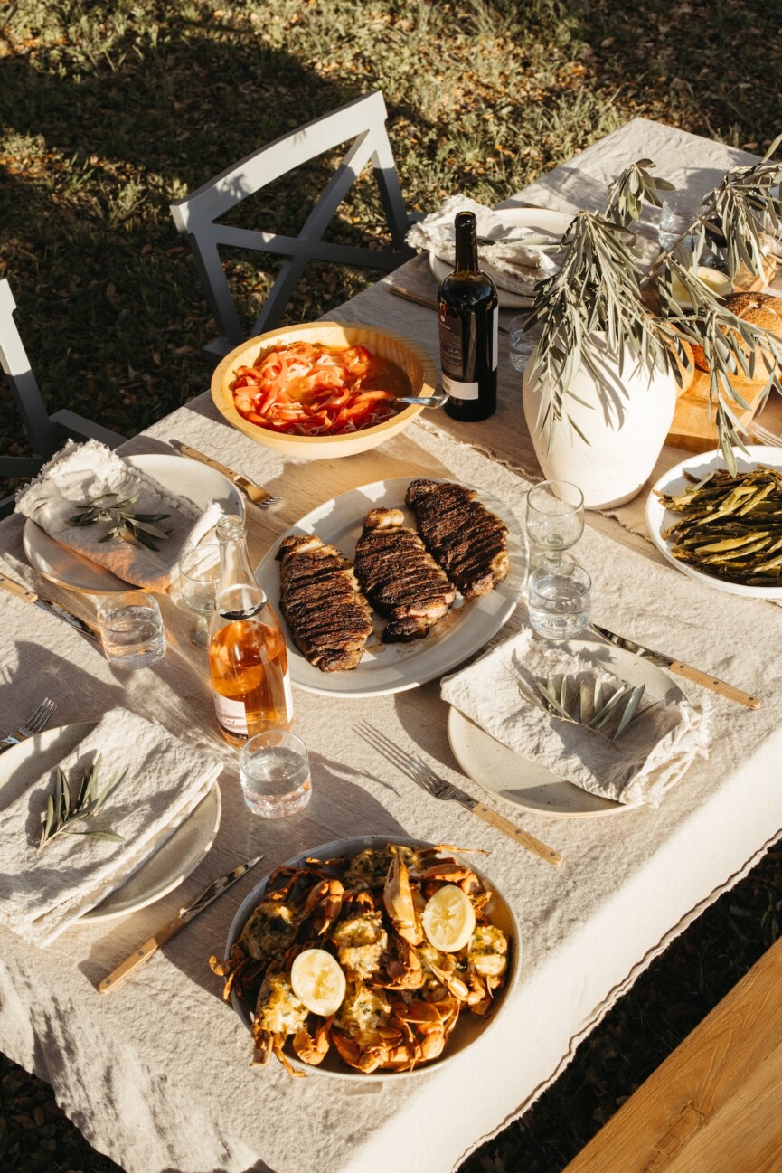 tablescape, outdoor dinner party, al fresco dining
