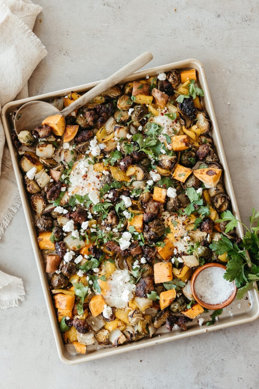 sheet pan harvest hash_inexpensive meals for large groups
