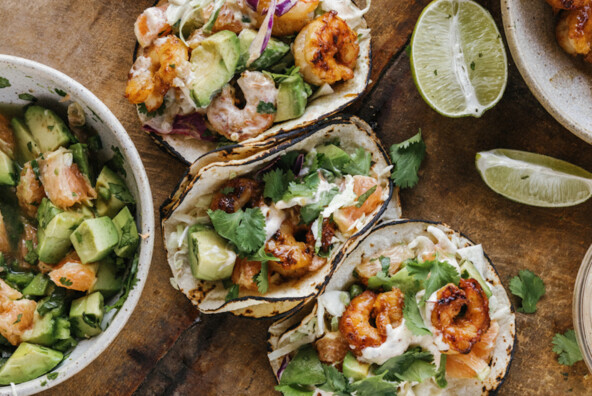 Shrimp tacos_quick summer dinners