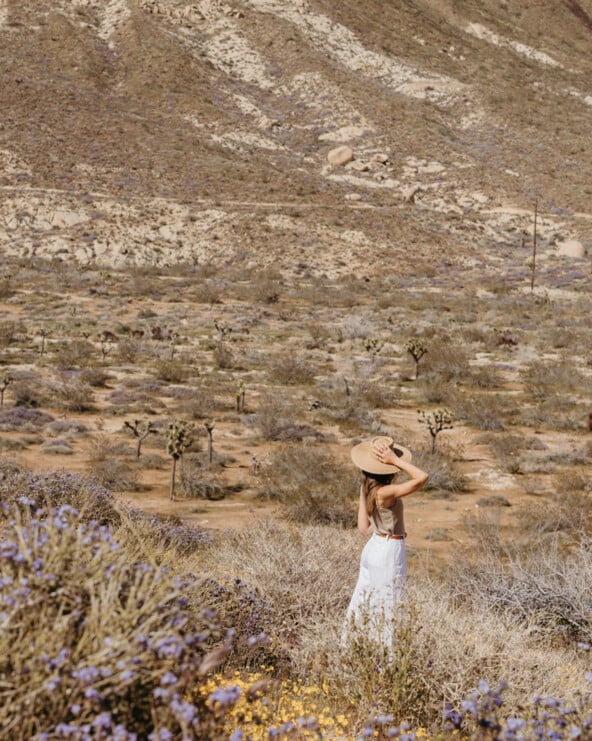 Woman in desert.