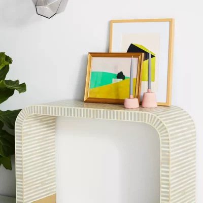 Waterfall Inlay Console Table, Anthropologie