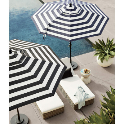 Striped Outdoor Umbrella