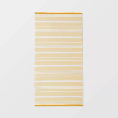 Striped-Sand-Resist-Beach-Towel-Yellow-Sun-Squad™